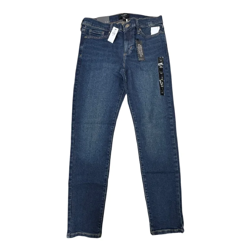 Effortless Dressing Jeans Skinny By Banana Republic In Blue Denim, Size:8
