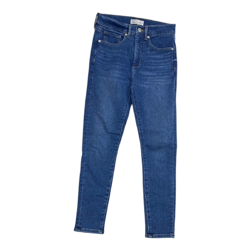 Stylish Casuals Jeans Skinny By Loft In Blue Denim, Size: 0