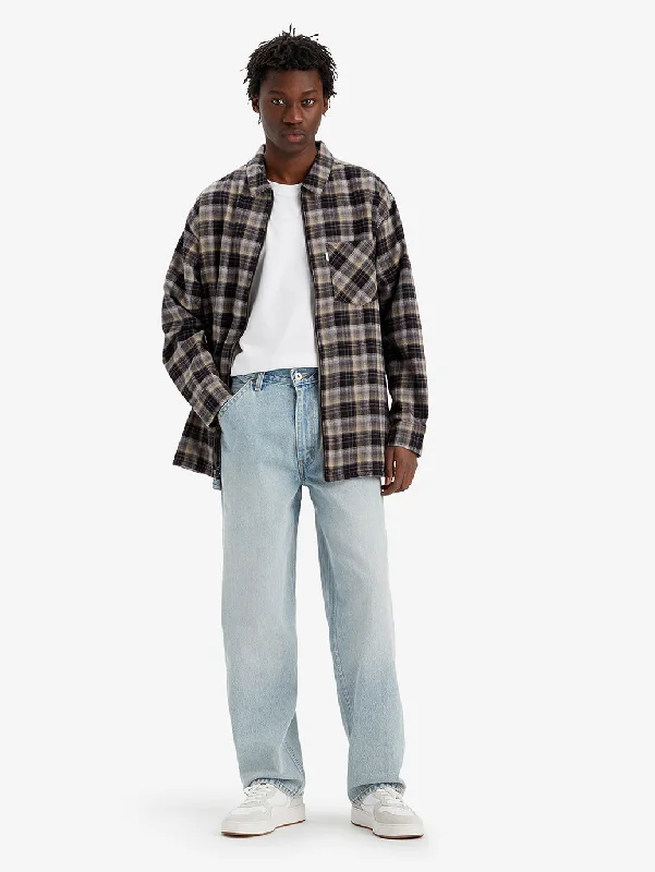 Cozy Knits Men's Baggy Fit Light Blue Jeans