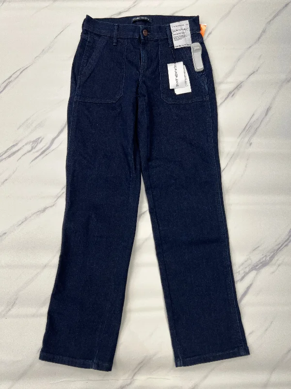Street Charm Jeans Straight By Calvin Klein In Blue, Size: 2