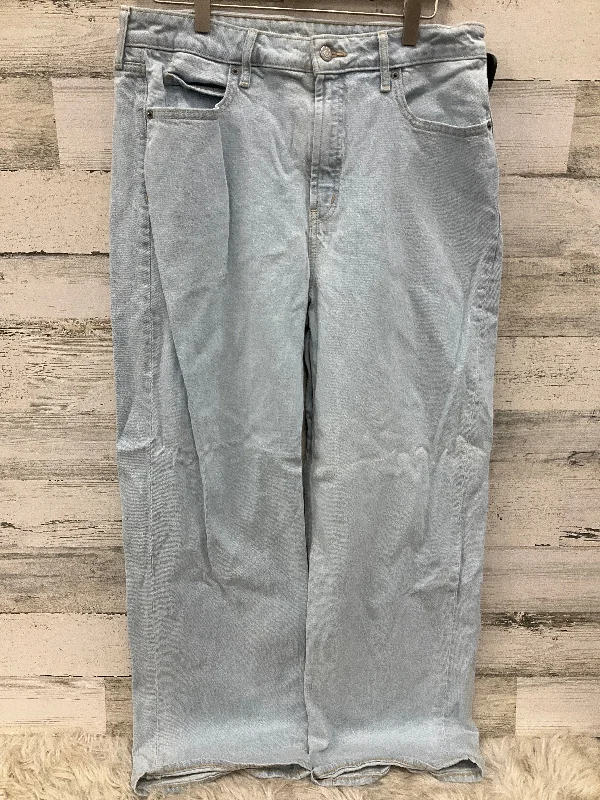 Minimal Classic Jeans Wide Leg By Old Navy In Blue Denim, Size: 12