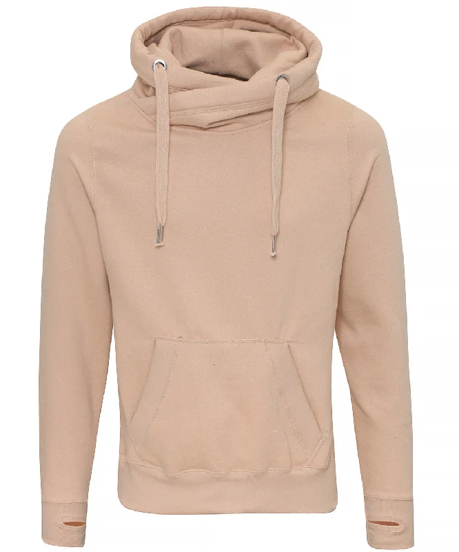 Trendy Casuals Nude - Cross neck hoodie