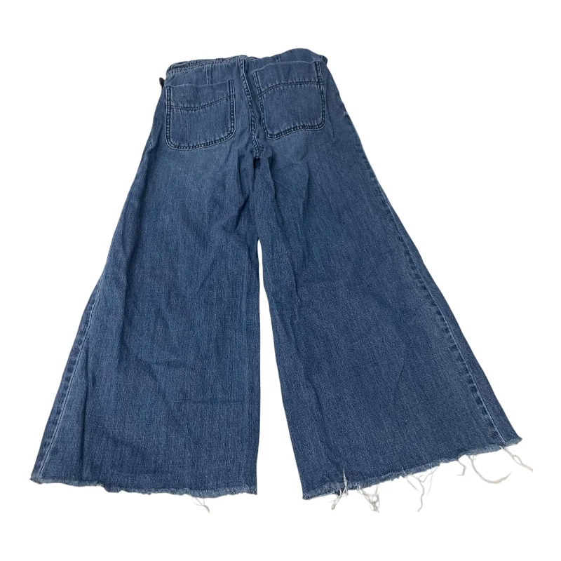 Fashion Must-have Jeans Wide Leg By Free People In Blue Denim, Size: 2