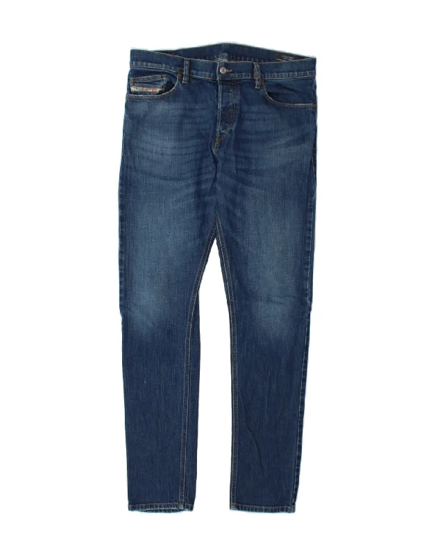 Elegant And Lazy DIESEL Mens D-Luster Slim Jeans W34 L32 Blue Cotton