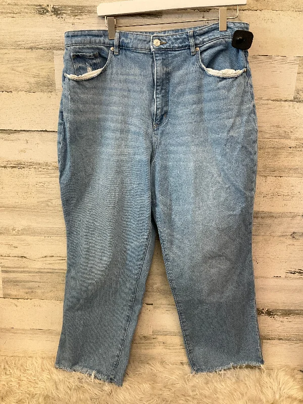 Effortless Outfits Jeans Wide Leg By Loft In Blue, Size: 16