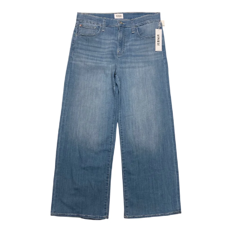 Economic Outlook Jeans Wide Leg By Hudson In Blue Denim, Size:8