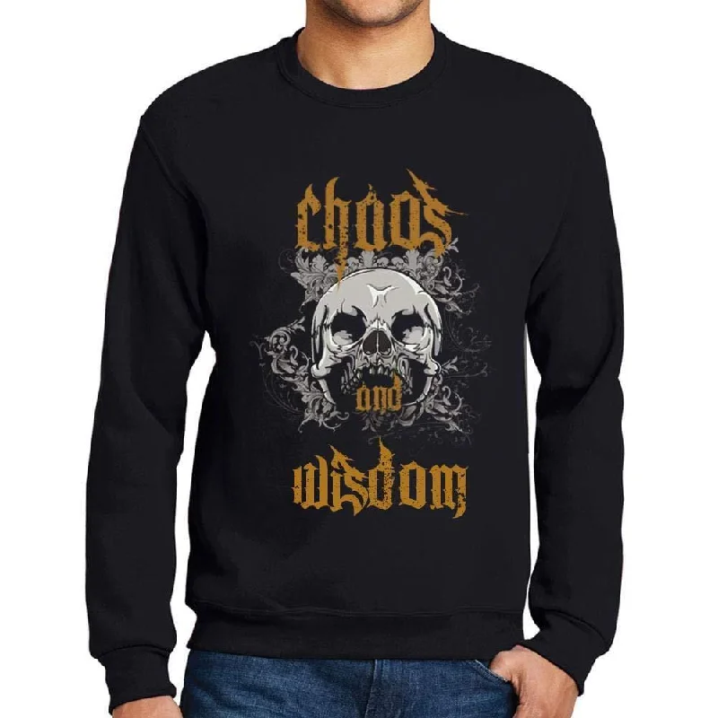 Relaxed Style Ultrabasic - Homme Imprimé Graphique Sweat-Shirt Chaos and Wisdom Noir Profond