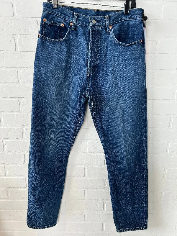 Casual Chic Outfits Jeans Straight By Levis In Blue Denim, Size: 12
