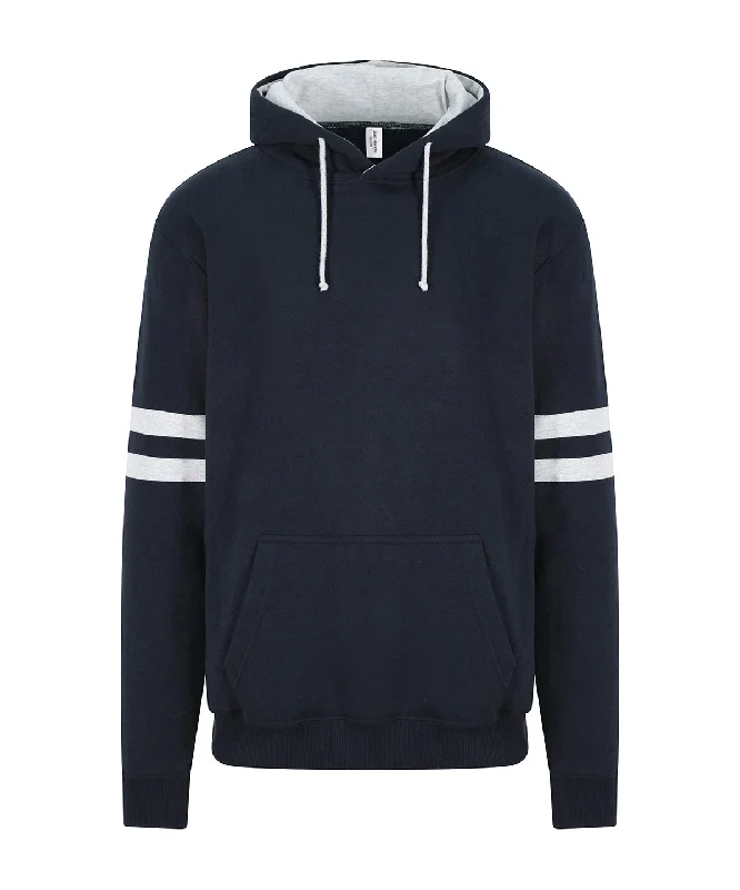Modern Chic New French Navy/Heather Grey - Game day hoodie