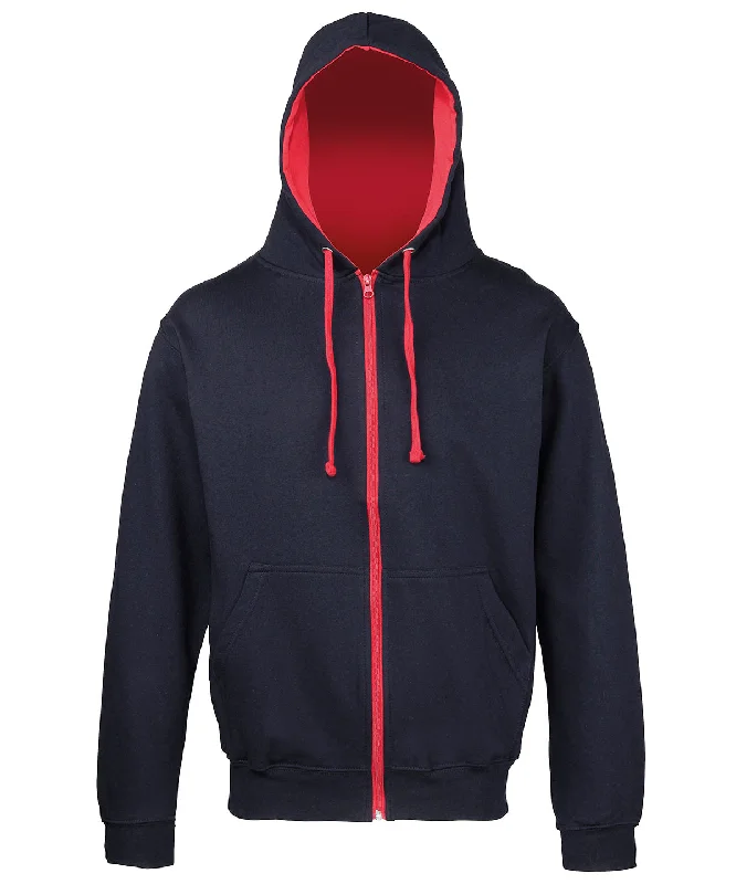Versatile Style New French Navy/Fire Red - Varsity zoodie