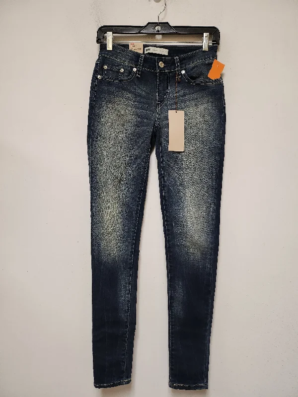 British Style Jeans Skinny By Levis In Blue Denim, Size: 4