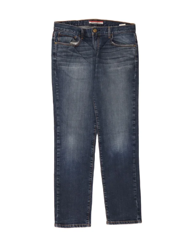 Easy Chic Wear TOMMY HILFIGER Mens Slim Jeans W34 L32 Navy Blue Cotton
