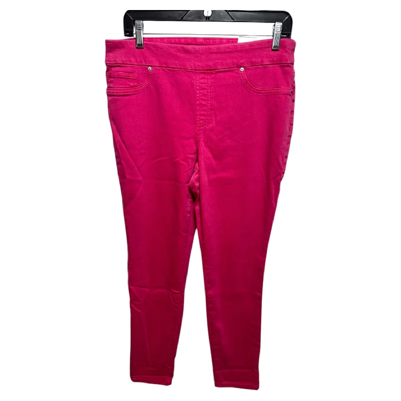 Comfortable Fitwear Jeans Jeggings By Chicos In Pink, Size: 8