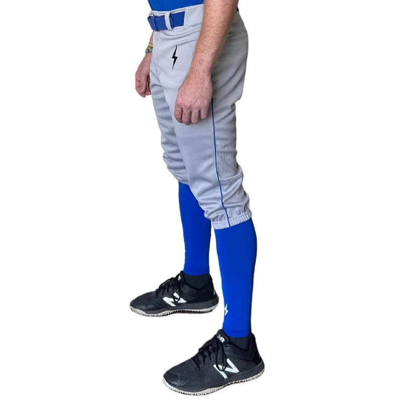 Effortless Elegance BRUCE BOLT Premium Pro Baseball Knicker - GREY w/ Royal