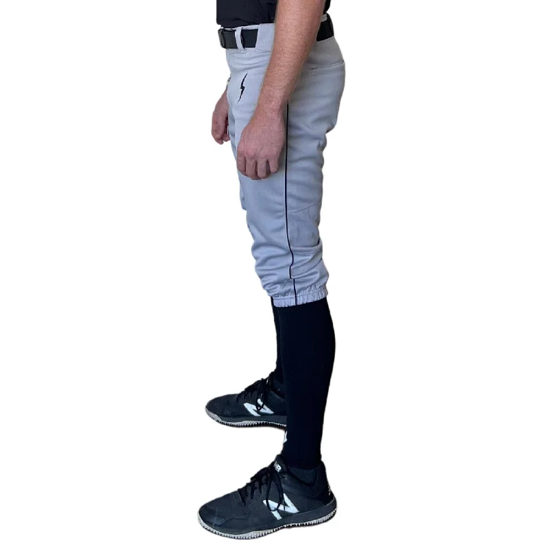 Trendy Casuals BRUCE BOLT Premium Pro Baseball Knicker - GREY w/ Black