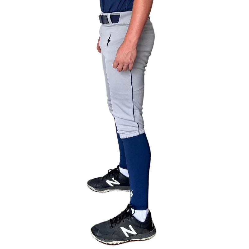 Relaxed Dresses BRUCE BOLT Premium Pro Baseball Knicker - GREY w/ Navy