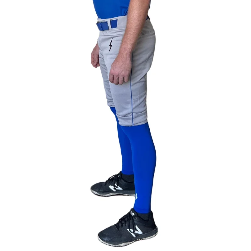 Chic Outfits BRUCE BOLT Premium Pro Baseball Short - GREY w/ Royal