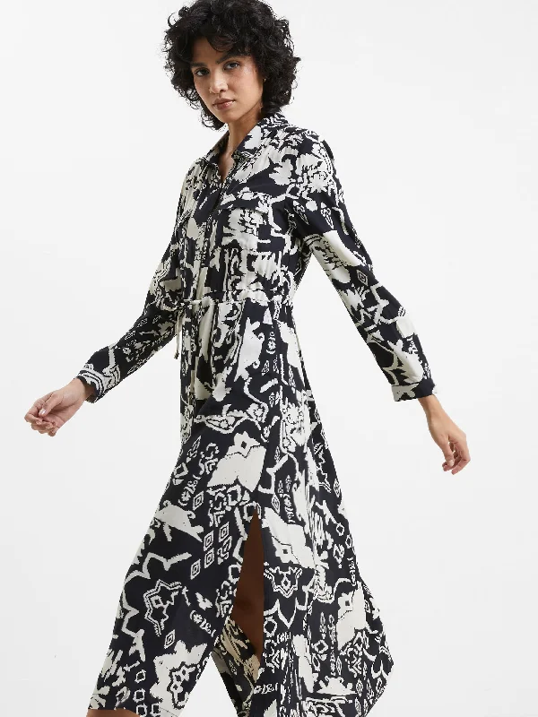 Basic Comfort Deon Eco Delphine Drape Shirt Dress