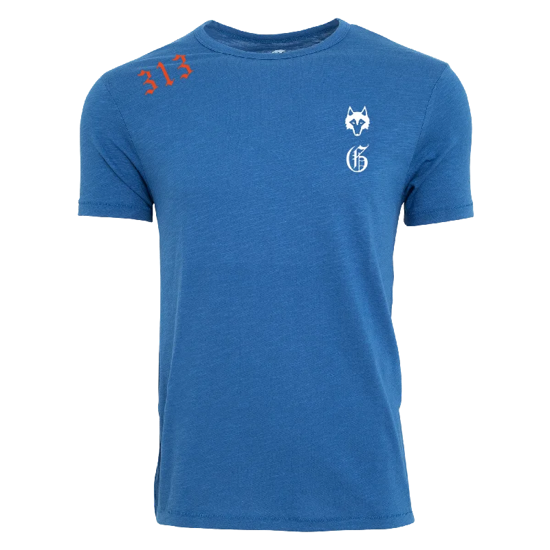 Exquisite Embroidery Detroit Tag Slub Tee
