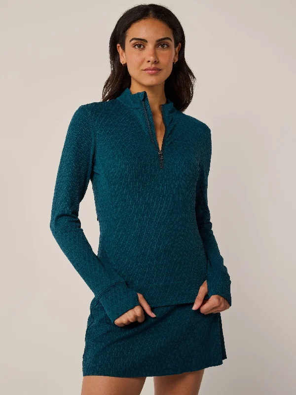Relaxed Fashion Diamonds All Day Jacquard Halley II Quarter-Zip