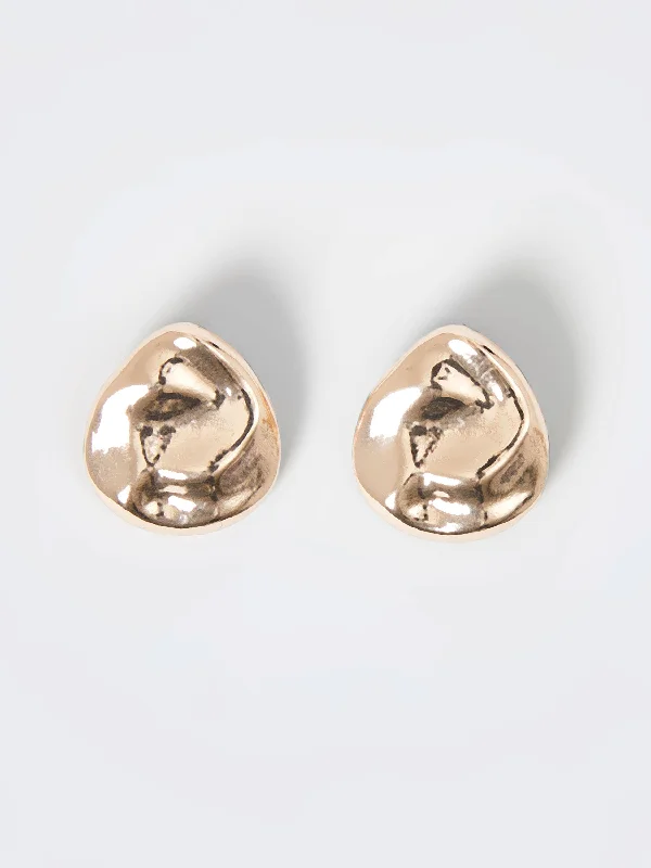 Free And Casual Irregular Pebble Stud Earrings