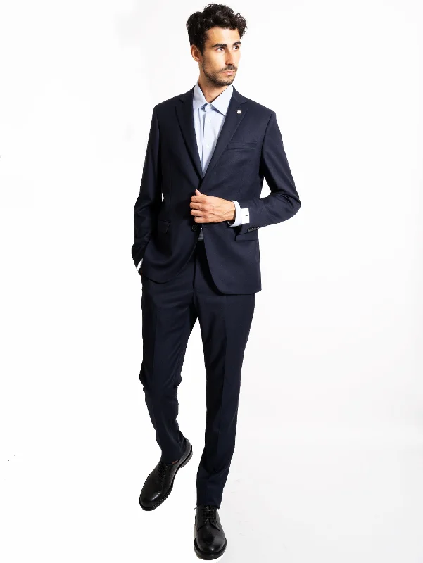 American Style Completo in Techno Viscosa Drop 8 Blu