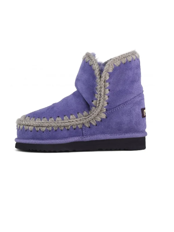 High-end Sense Stivaletto in Montone Eskimo 18 Lilla