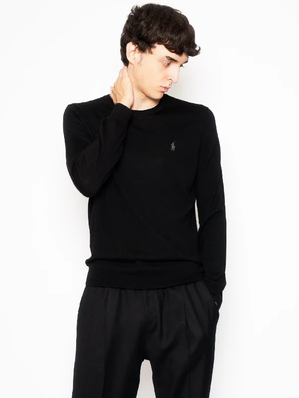 Cozy Shirts Maglia in Lana Extrafine Nero