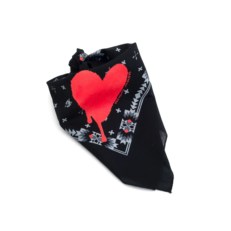 Mid-length Style Scarlett Heart Bandana