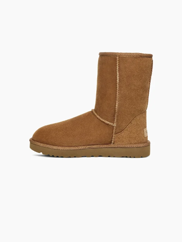 Fresh And Capable Stivali in Montone Classic Short II Castagna