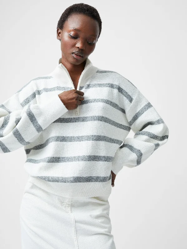 Fashion Classic Vhari Recycled Stripe Half Zip Jumper
