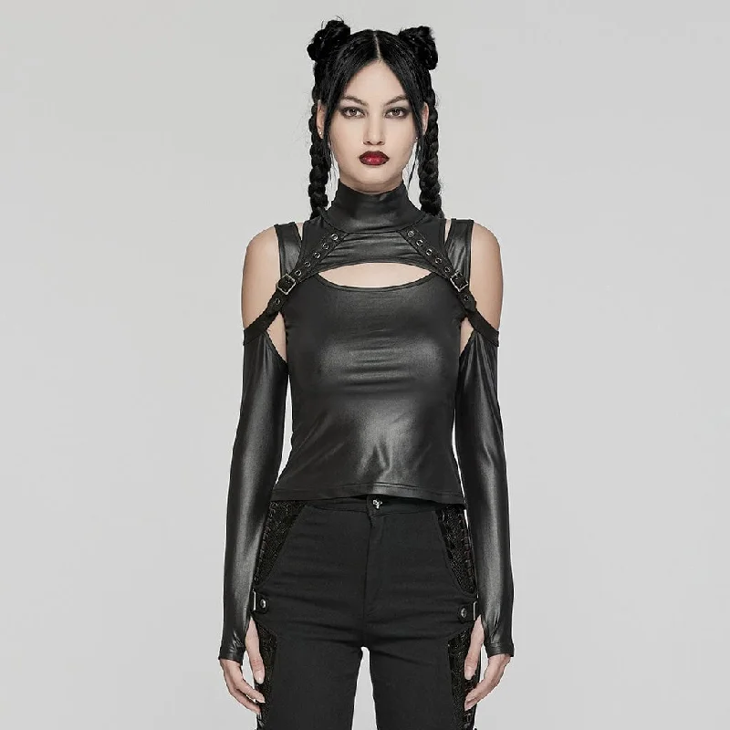 New Products Women's Punk Off-the-shoulder Two-piece Vest