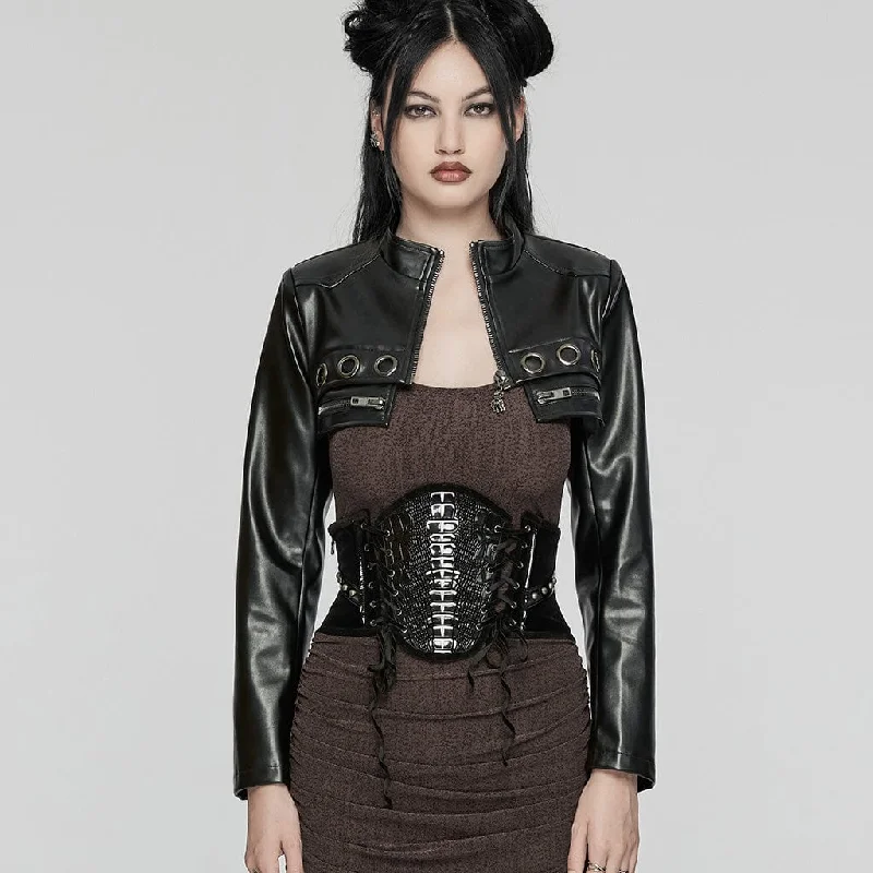 Advanced Customization Women's Punk Skeleton Lace-up Underbust Corset