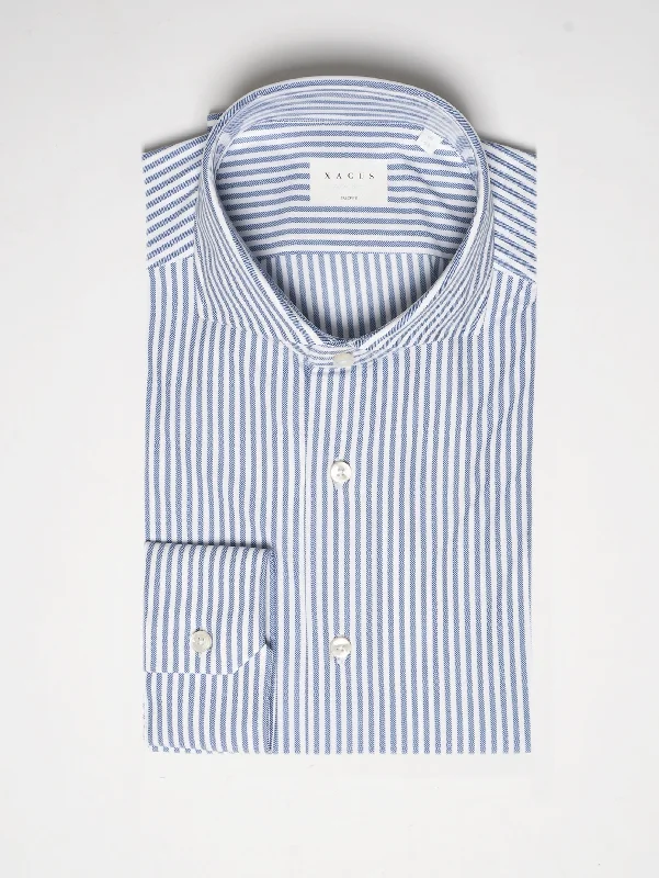Comfortable And Versatile Camicia a Righe Bianco/Blu