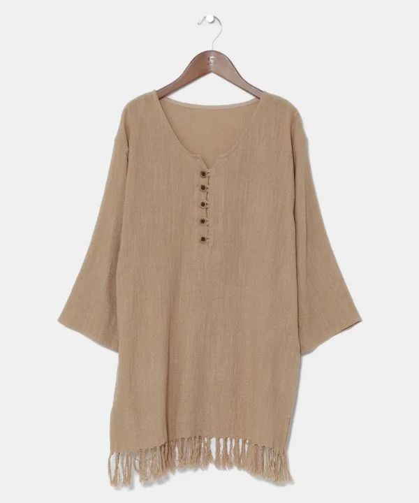 Age-reducing Style Indian Cotton Bohemian Staple Top