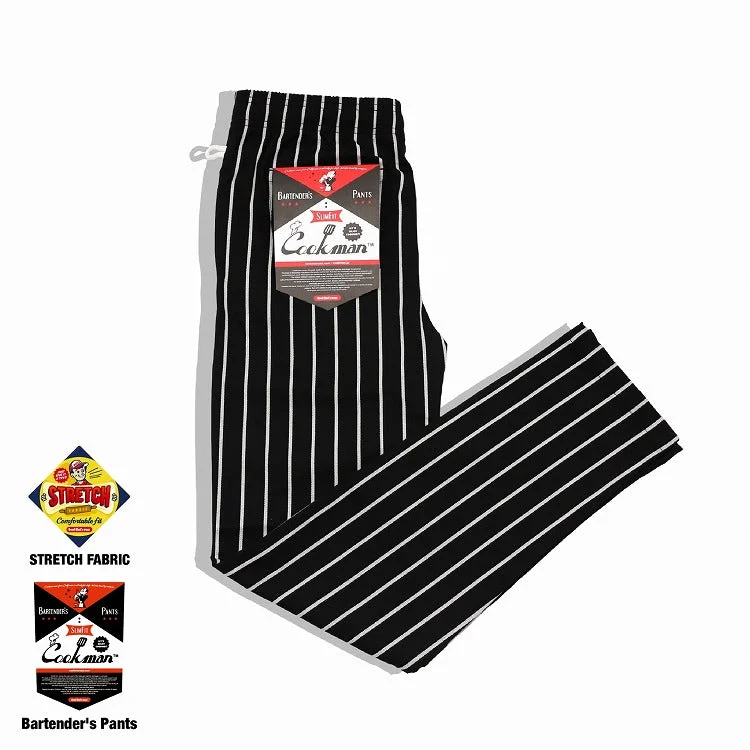 Dessert Matching Cookman Bartender's Pants - Stripe : Black