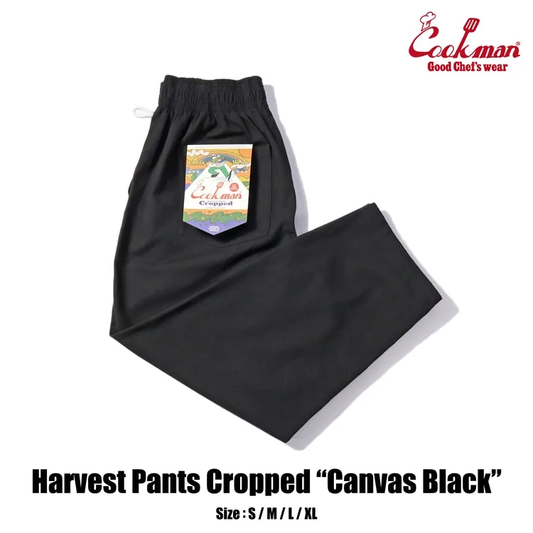 Sweet Girl Cookman Harvest Pants Cropped Canvas - Black