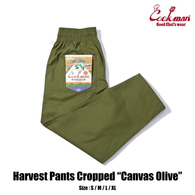 Elegant And Lazy Cookman Harvest Pants Cropped Canvas - Olive