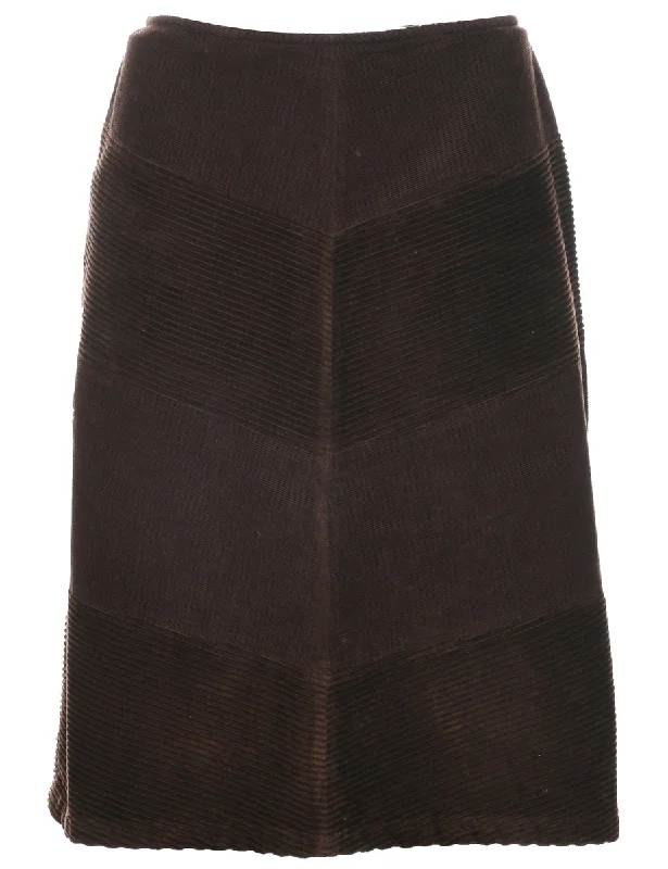 High-end Fabrics Corduroy A-line Skirt - M