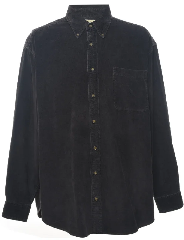 Artistic Temperament Corduroy Black Shirt - XL