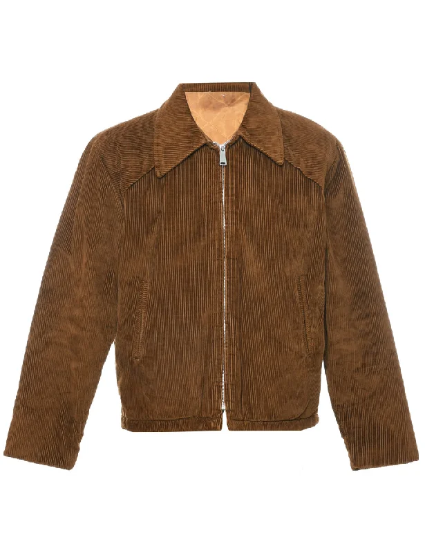 Perfect Tailoring Corduroy Brown Jacket - M
