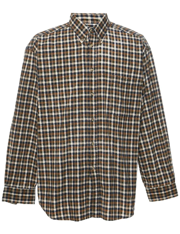 Personalized Series Corduroy Checked Shirt - L