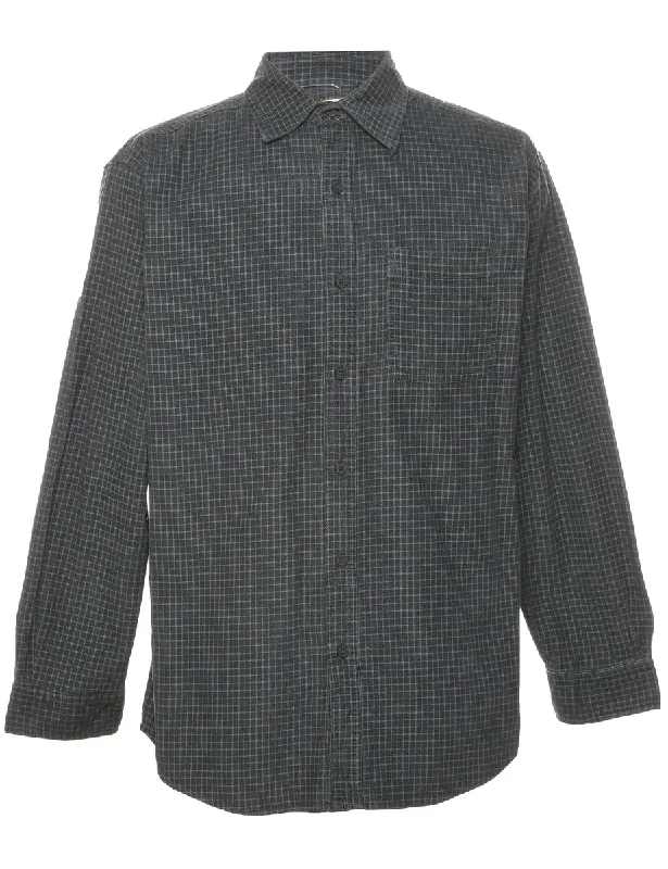 High-end Customization Corduroy Checked Shirt - M