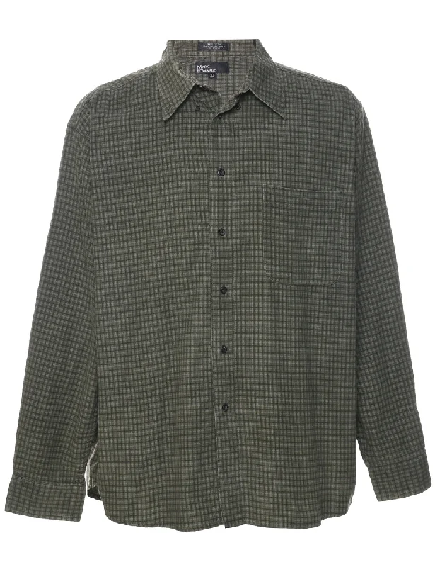 New Products Corduroy Checked Shirt - XL