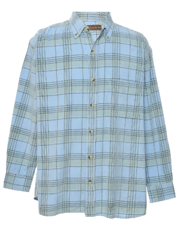 Comfortable Mind Corduroy Checked Shirt - XL