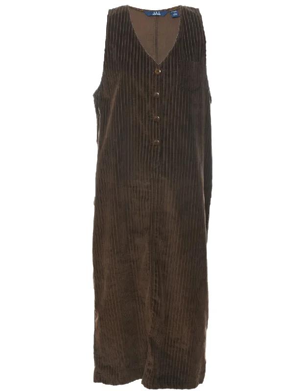 Personalized Wear Corduroy Dress - M