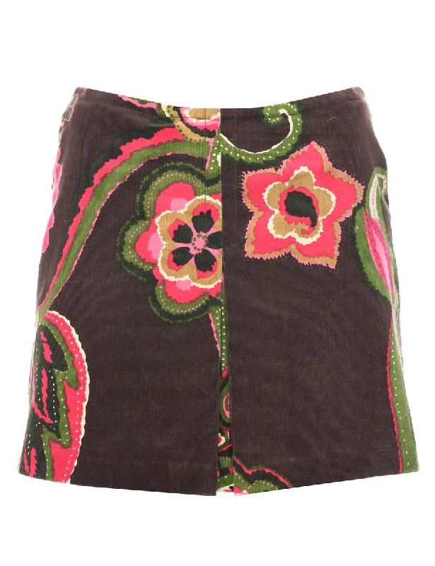 Sweet Breath Corduroy Midi Skirt - M