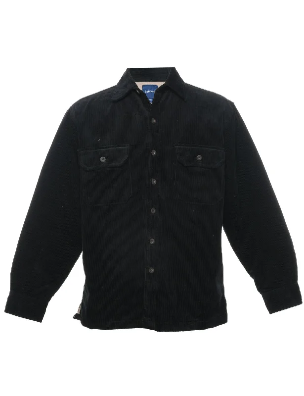 Classic Items Corduroy Navy Shirt - M
