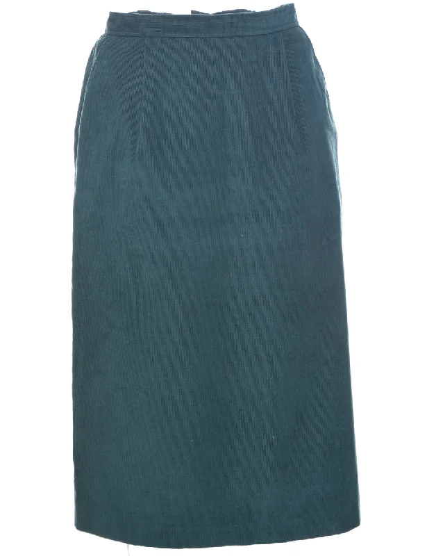 Exquisite Details Corduroy Pencil Skirt - M