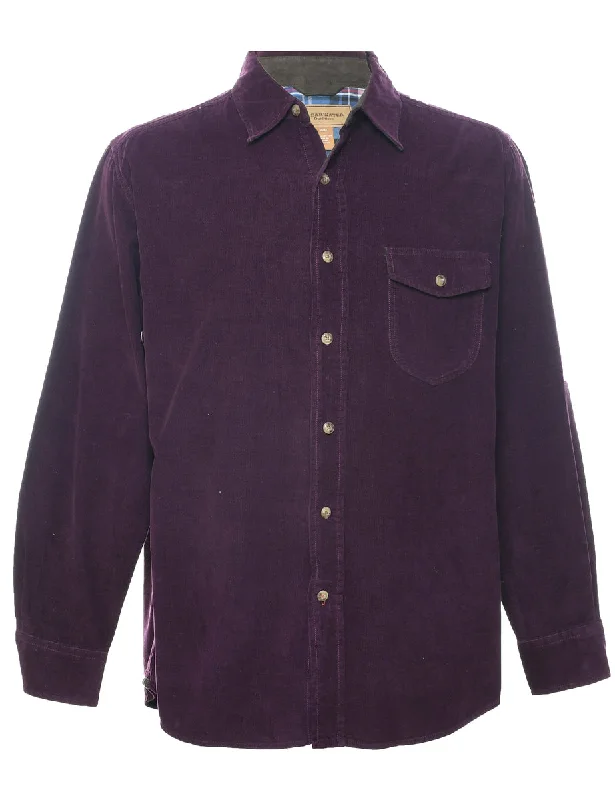 Modernism Corduroy Plum Shirt - M